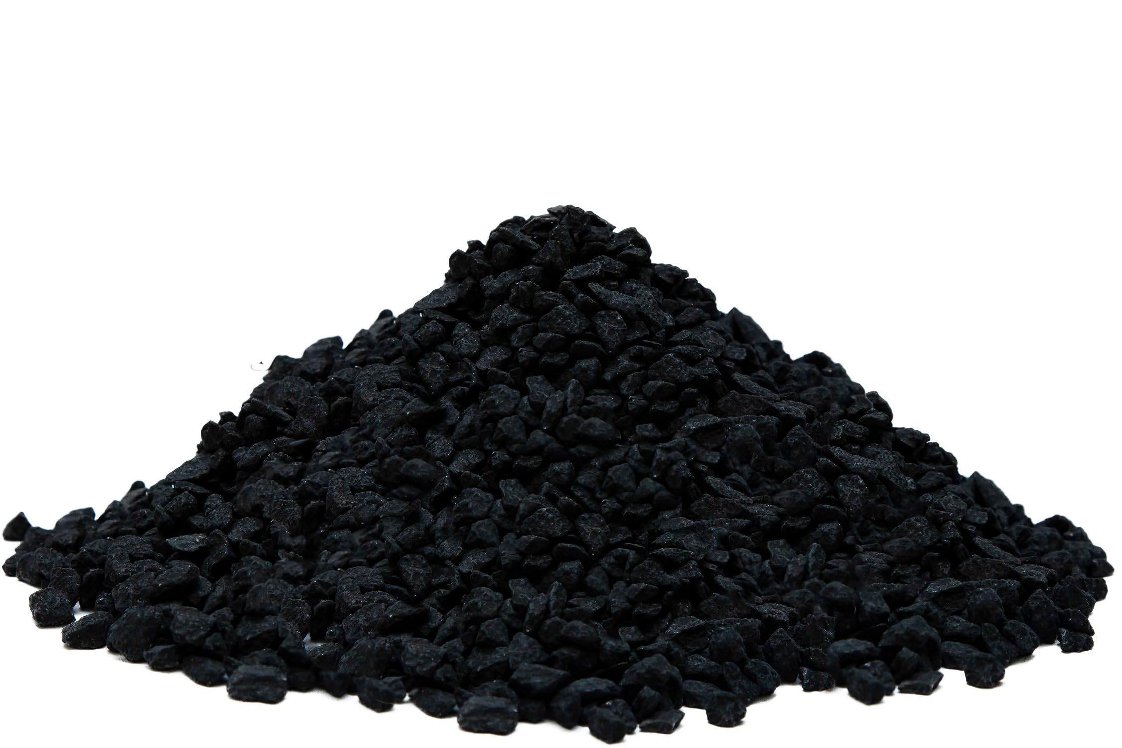 BMDP - Piedra Coloreada Decorativa - Piedras Acuario – Piedras Decorativas - Gravilla para Plantas Y Macetas – Pecera – Terrario Plantas – Decoracion Jardin Exterior -Grano 6-9 mm (1, Negro)