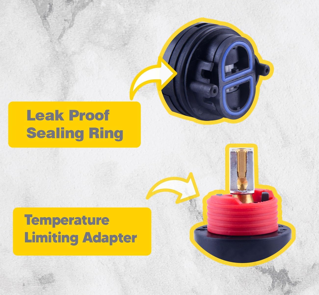 N40HLC Shower Cartridge Replacement for RK7300-CART-3P and HL-40 Shower Cartridge, 40 mm Shower Cartridge Compatible with Z-7300 Zurn Temp-Gard III Series Single Handle Tub and Shower Faucets Valve