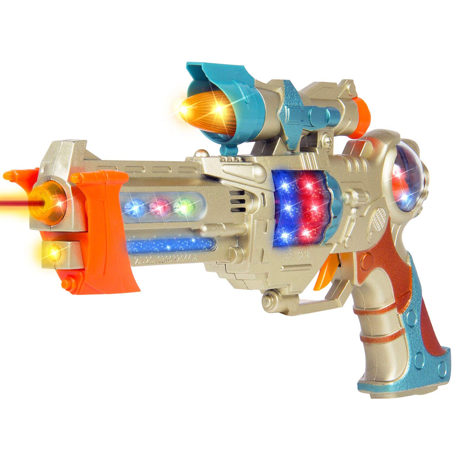 Liberty Imports Galactic Space   Toy for Kids with Spinning Lights & Blaster Sounds