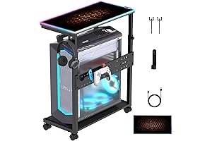 Height Adjustable Computer Tower Stand 2-Tier