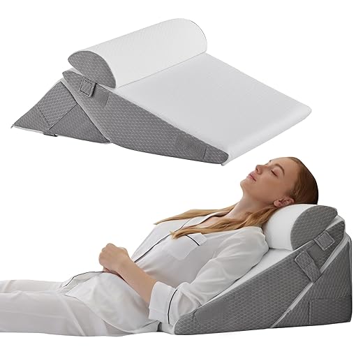 3-Piece Adjustable Orthopedic Bed Wedge Pillow Set