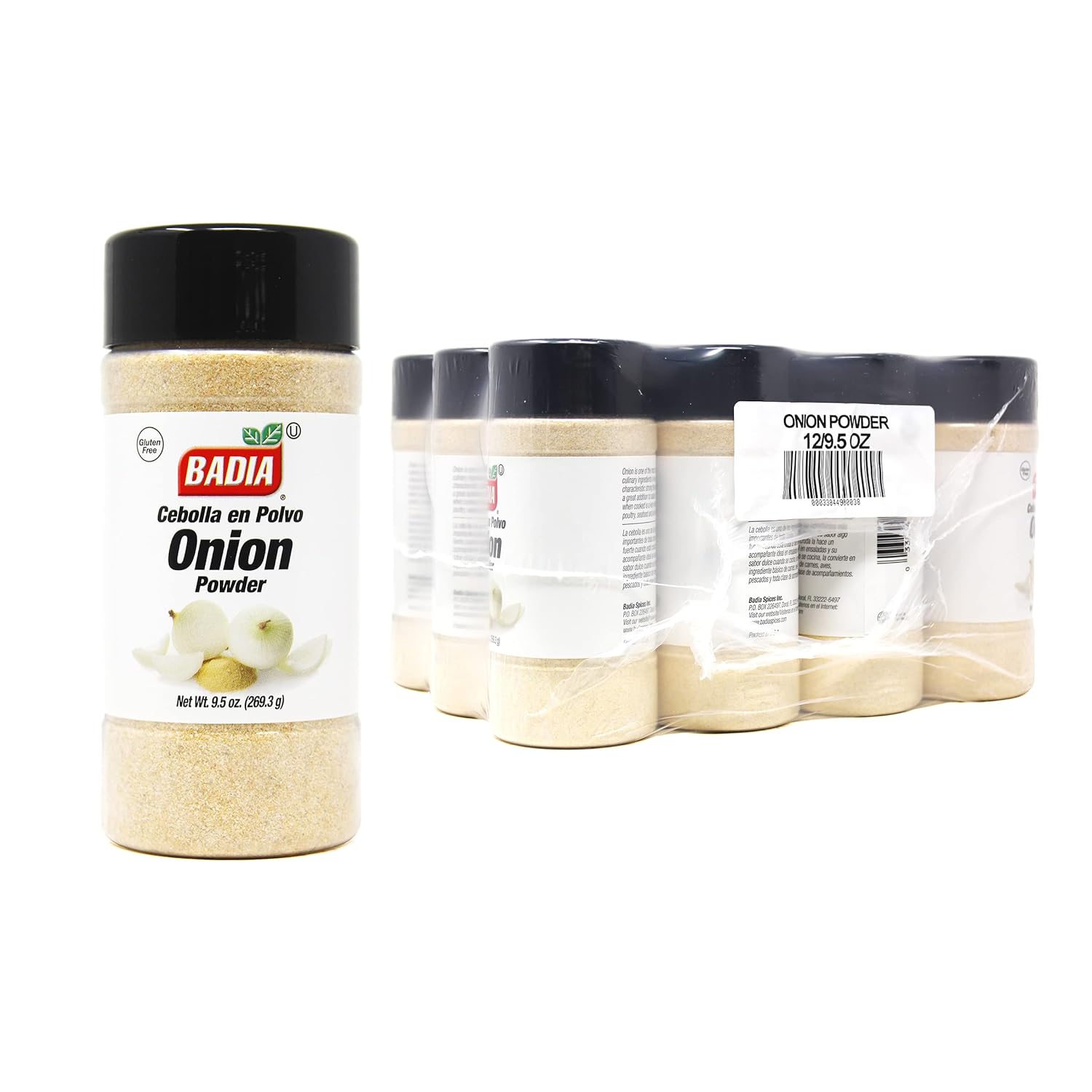 Badia Onion Powder, 9.5 Ounce (Pack of 12) Onions