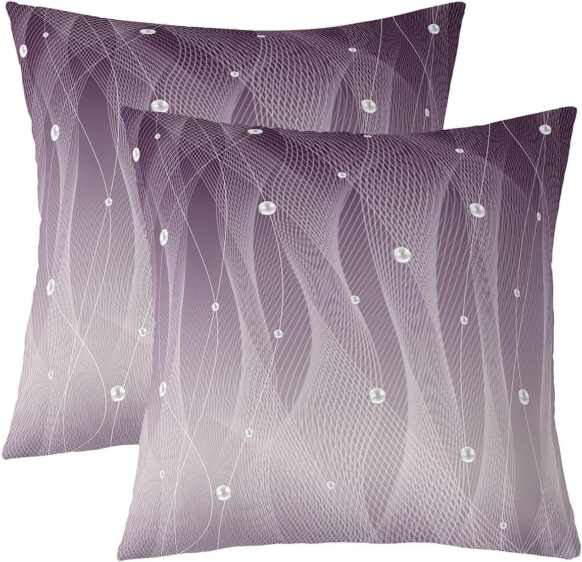 Orange and Black Throw Pillow Covers 24"x24" Set of 2 Soft Modern Art Decorative Throw Pillowcases for Bed Sofa Couch Kids Adults Messy Rust Pillow Cases Cushion Covers Gradient Stryle Cushion Cases