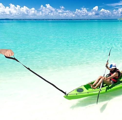 Miniatura 6 de Cuerda de remolque para kayak, correa de asistencia de pie, asas de arrastre de canoa, cuerda de tracción SUP, accesorios de kayak, mango de