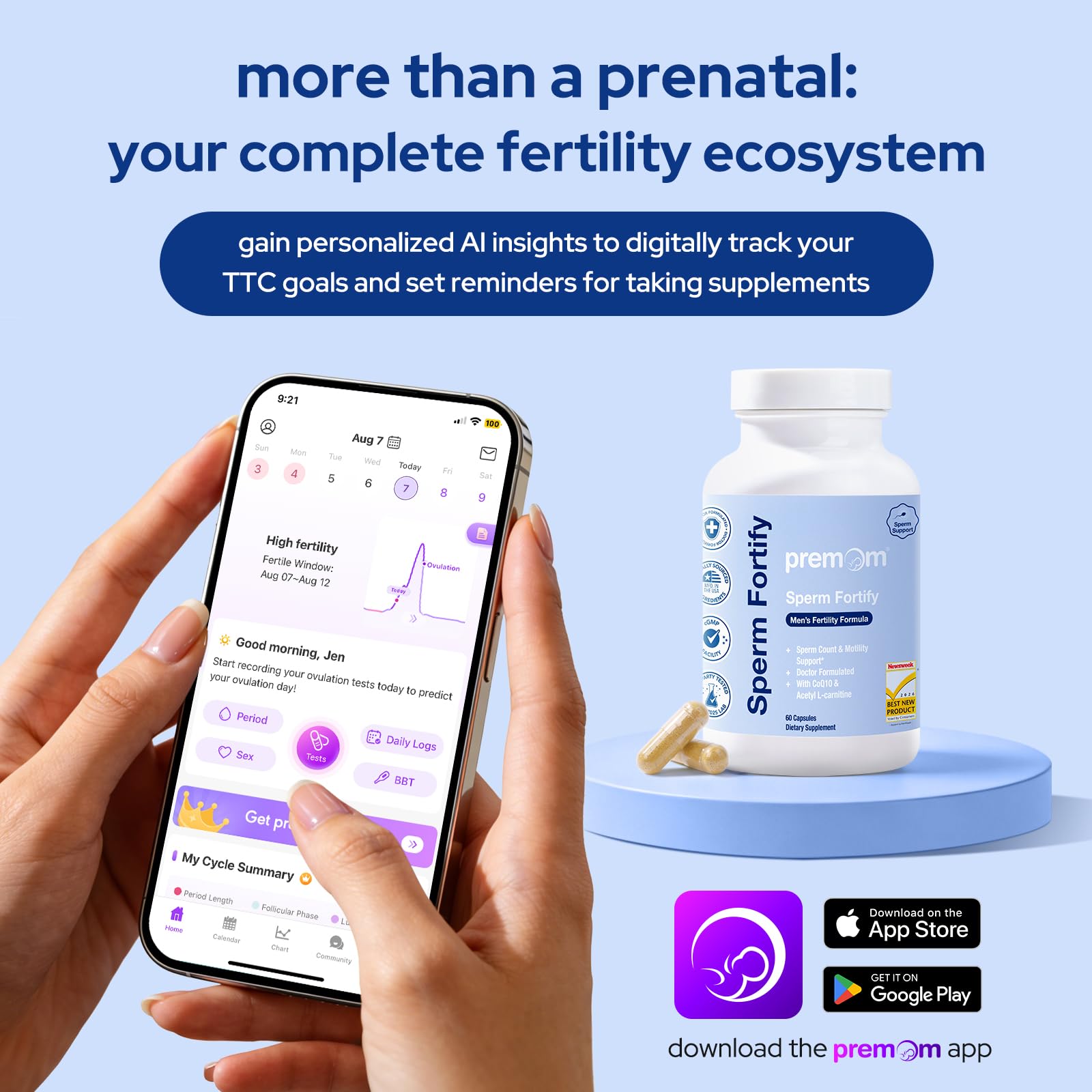 Premom Sperm Fortify, Male Fertility Supplements with KSM-66 Ashwagandha — Amazon image 9