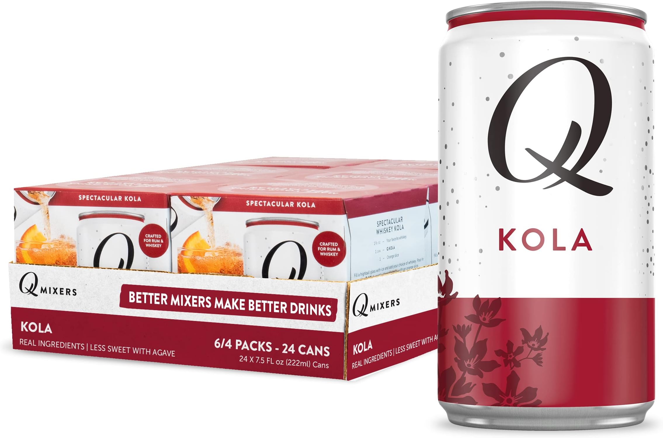 Q Mixers Kola, Premium Cocktail Mixer Made with Real Ingredients, 7.5 Fl oz (Pack of 24)