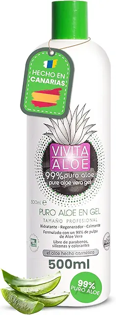 Gel Aloe Vera Pura 100% Natural de Canarias - 500ml | Hidrata y Calma Piel y Pelo