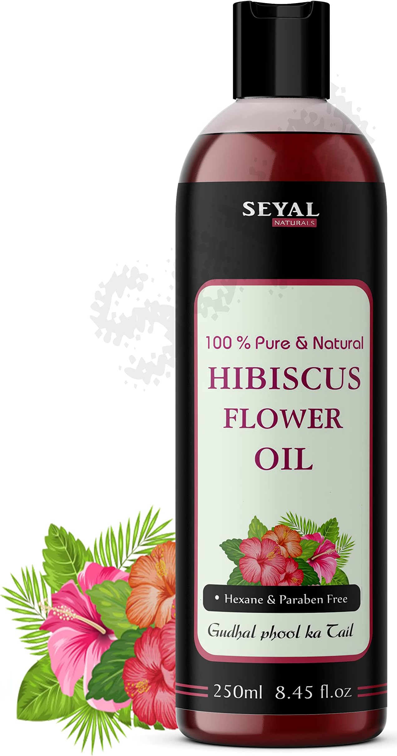 Seyal Hibiscus Oil 100% Pure & Natural | for Hair Growth & Volumizes Hair, (Gudhal ka Tail) (250ml)