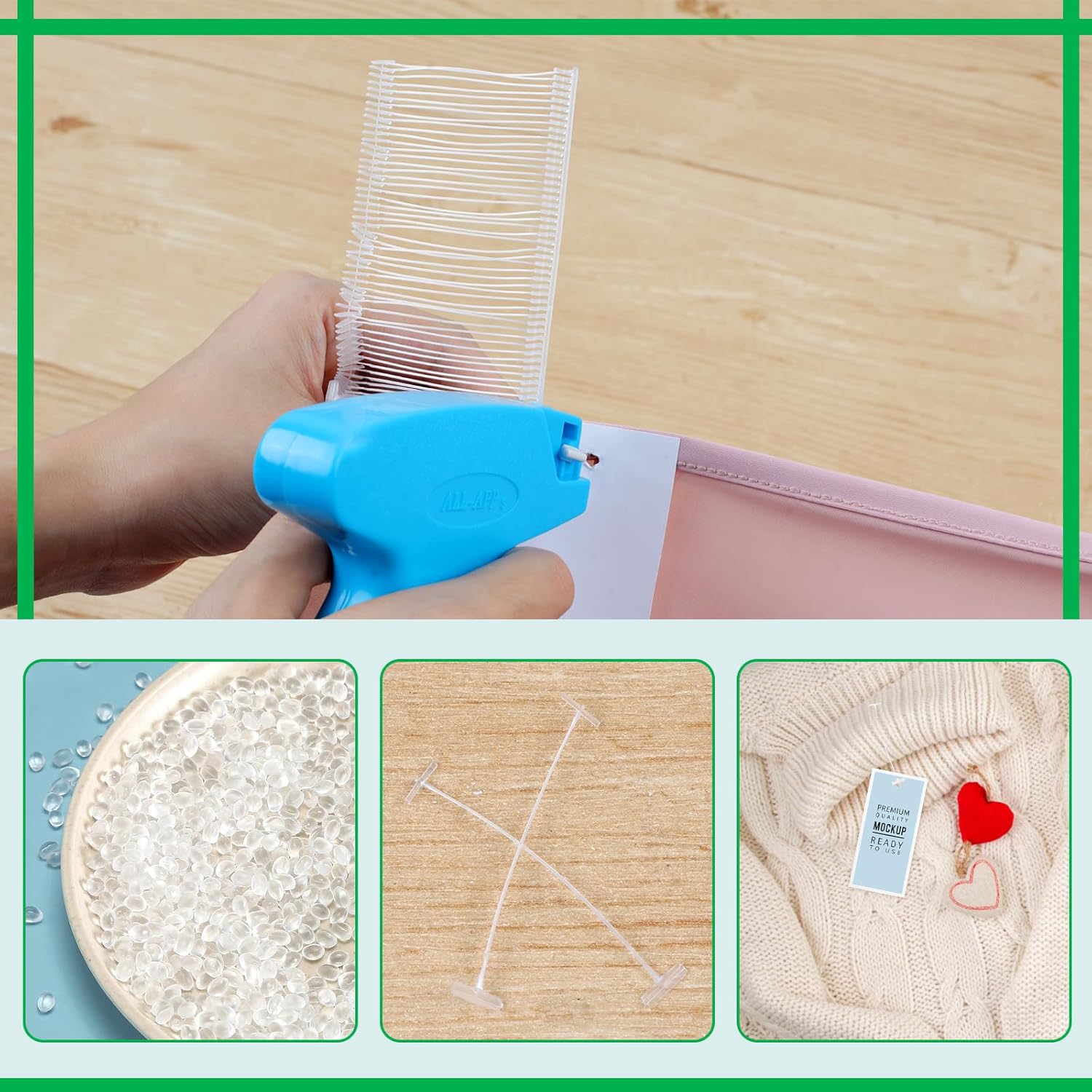 1 Inch Tag Gun Refills, 5000 PCS Tagging Gun Fasteners, Plastic Barbs Attachments for Clothing Label, for All Standard Garment Price Tag Guns - Image 7