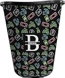 YouCustomizeIt Personalized Video Game Waste Basket - Single Sided (Black)