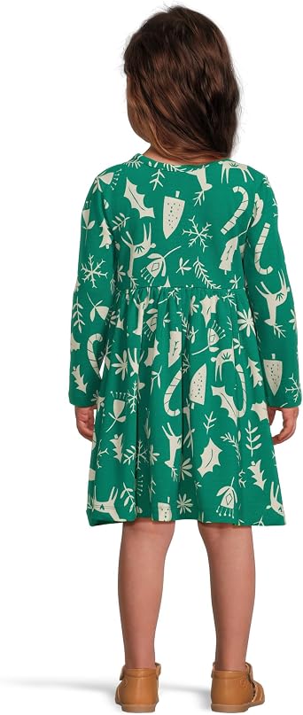 Hanna Andersson Girls Long Sleeve Playtime Dress in HannaSoft