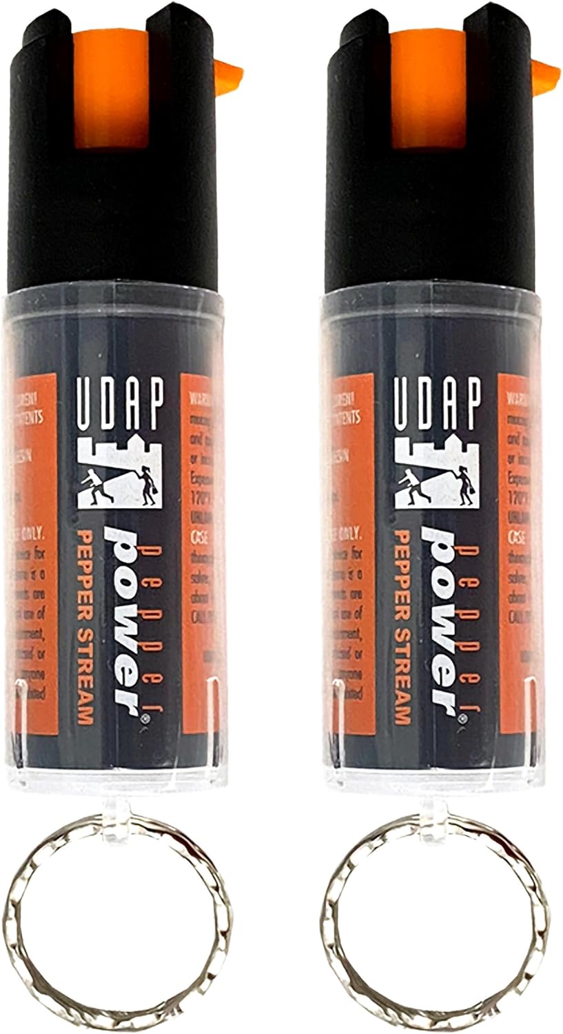 UDAP Pepper Power Keychain OC Compact Self Defense Pepper