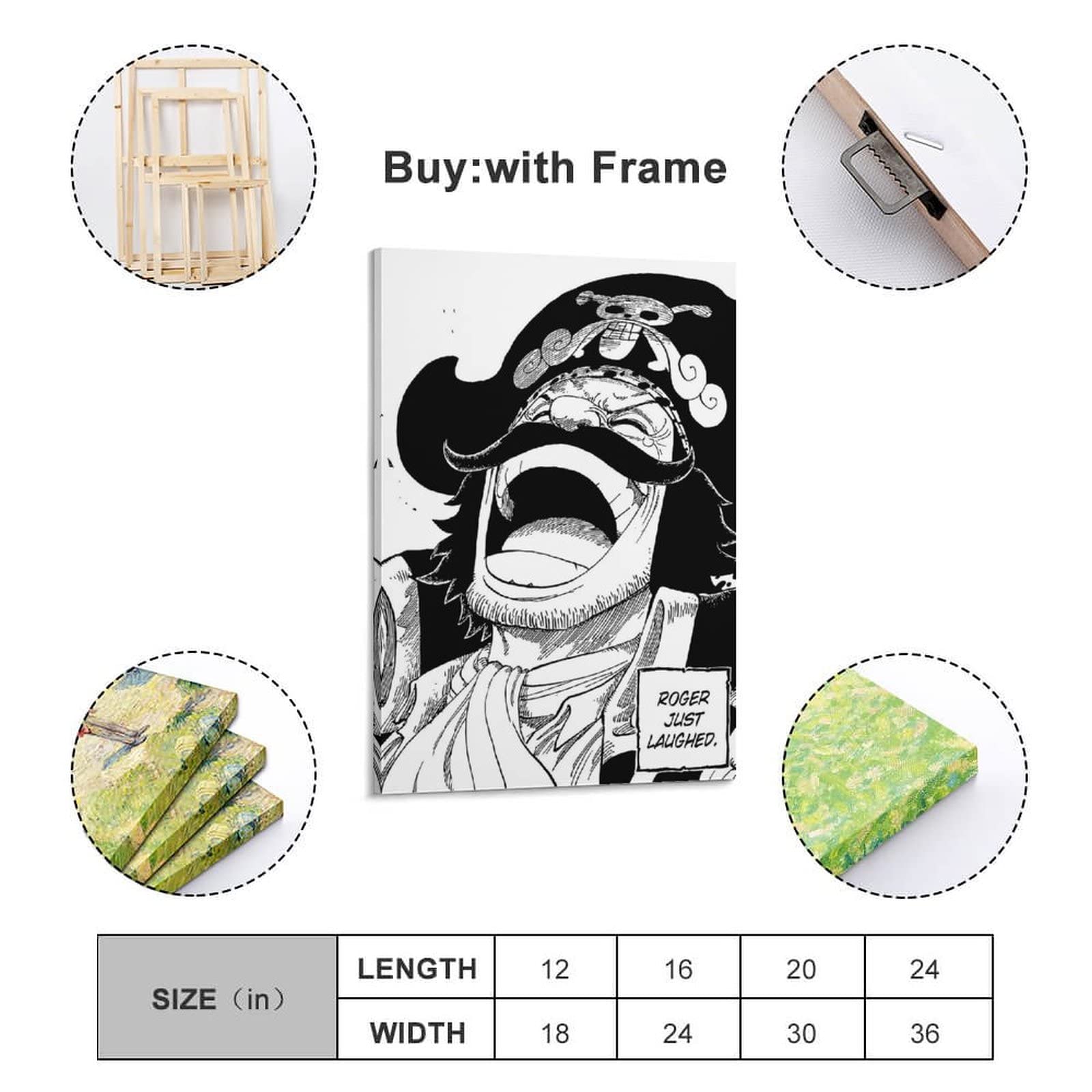 Amazon.co.jp: HD アニメ ポスター ワンピース パネル ロジャー 1