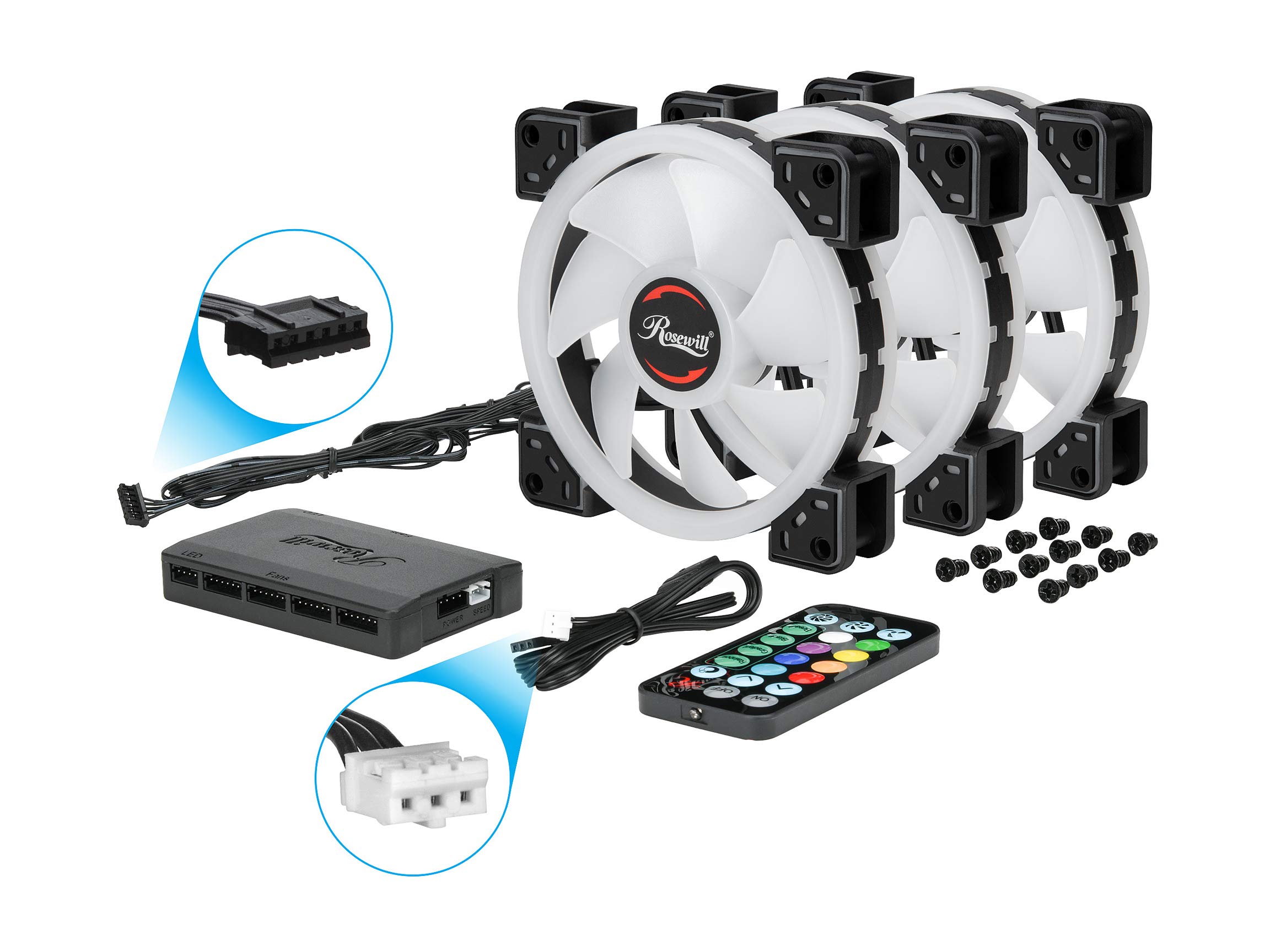 Rosewill 120mm True RGB LED Case Fans 