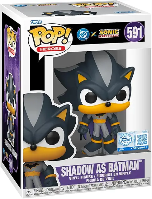 Shadow Batman Vinyl Figure - Funko Pop Justice League & Sonic Collectible