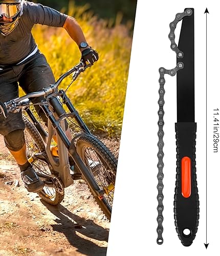 Miniatura 3 de Oumers Herramienta de extracción de casete de bicicleta, látigo de cadena de bicicleta y removedor de rueda libre 2 en 1, kit de extracción de piñón