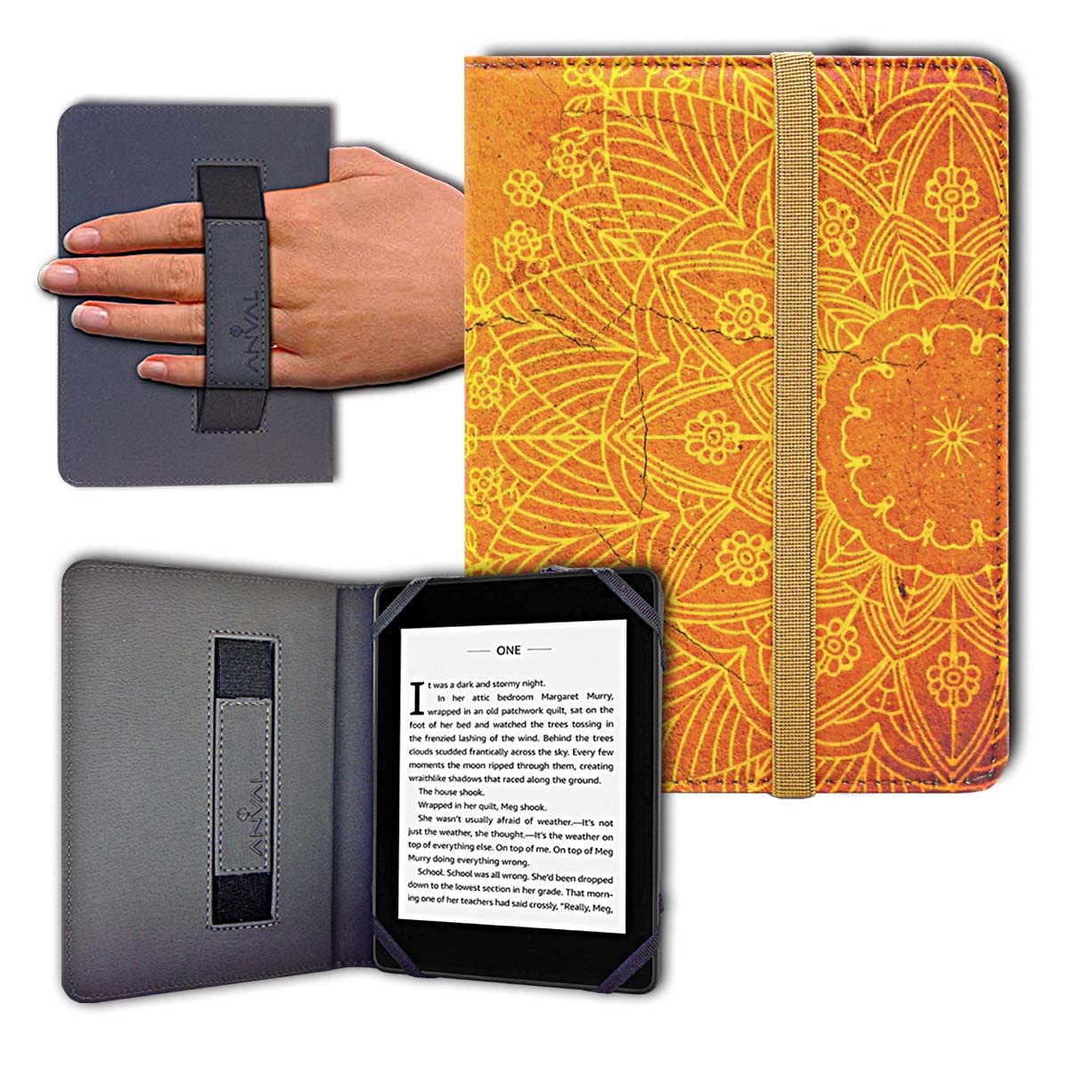 Funda para Libro electrónico eReader eBook de 6 Pulgadas - Kobo, Woxter, Tagus, BQ, Energy, SPC, Inves, Papyre, Wolder, Nolim - 6" Universal - elástico (173) — view 12