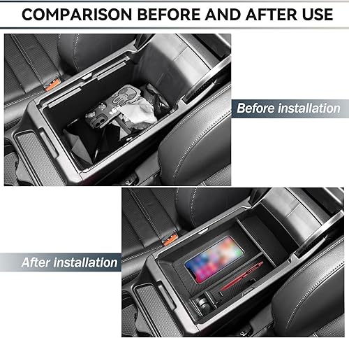 Miniatura 5 de Organizador de accesorios de consola central, compatible con accesorios Honda CR-V 2023, caja de almacenamiento de reposabrazos de material ABS,