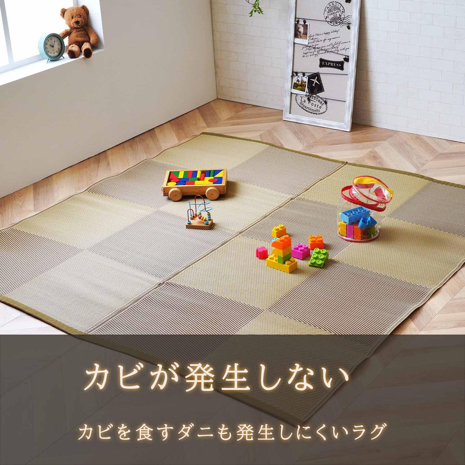 Amazon.co.jp: イケヒコ ラグカーペット ポリプロピレン 単品 洗える