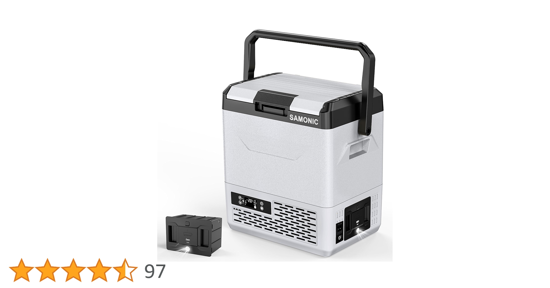 新品/未使用　SAMONIC ポータブル冷蔵庫 55L バッテリー付　車載冷蔵庫 新品/未使用 SAMONIC ポータブル冷蔵庫 55L バッテリー付 車載