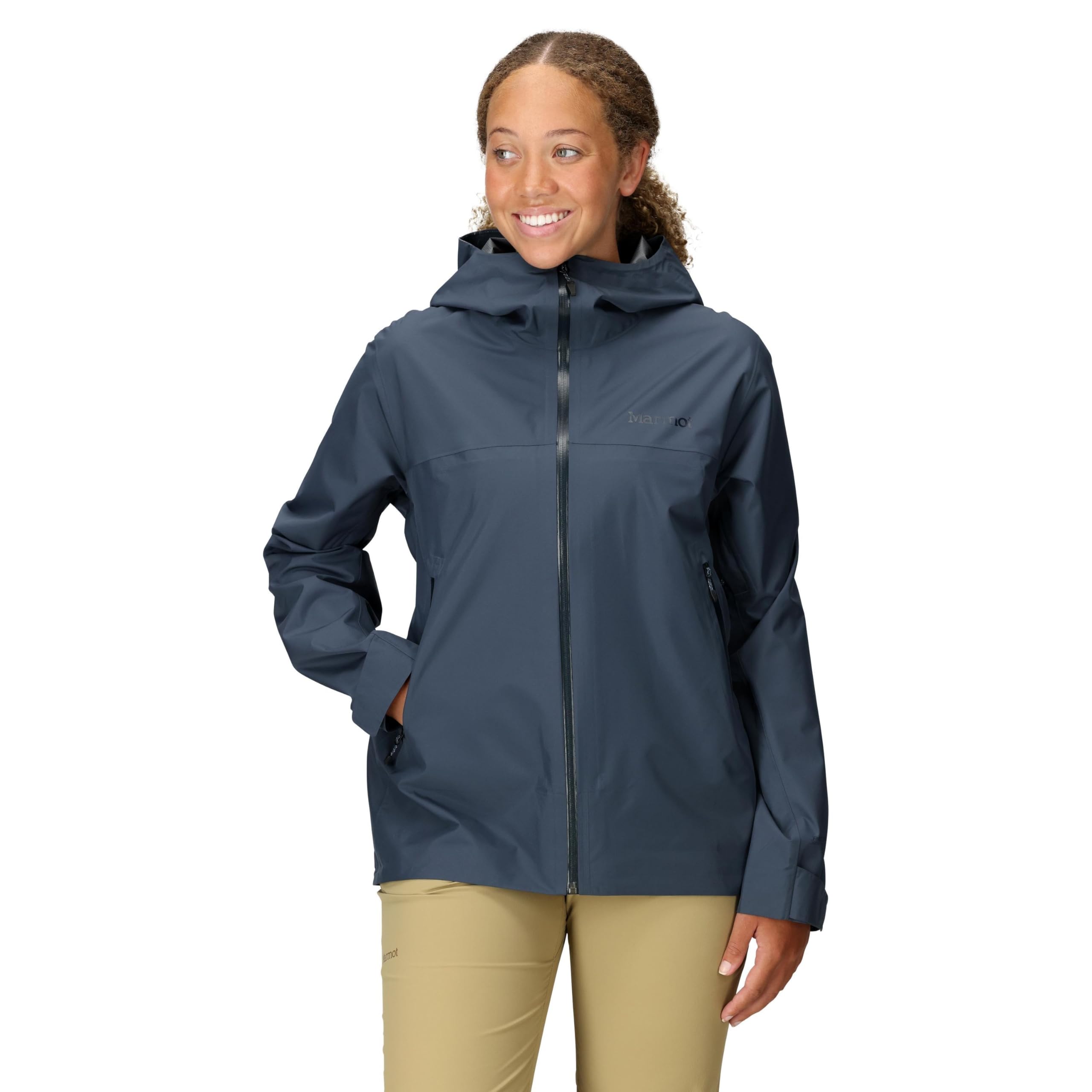 Marmot Women's Minimalist Pertex Jacket, Waterproof, Lightweight, Windproof Raincoat, Breathable Windbreaker, Optimal for Running and Hiking, Thunderhead, XL
