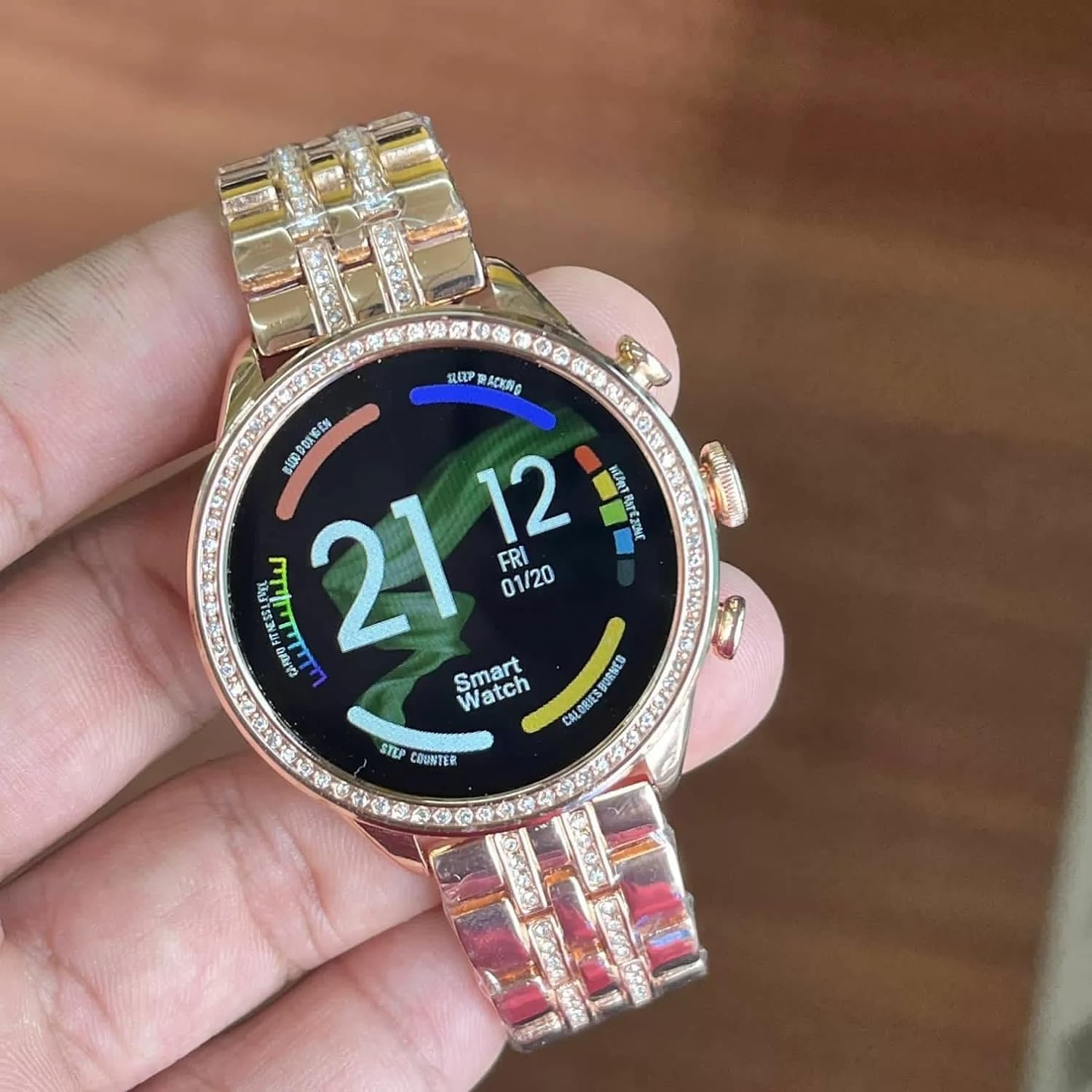 KV Enterprise Smartwatch Round Dial Calling Wireless Charging Watch Generation-9 for Woman/Girl (Rose Gold) (B0CTHQCBKH) Amazon Price History, Amazon Price Tracker