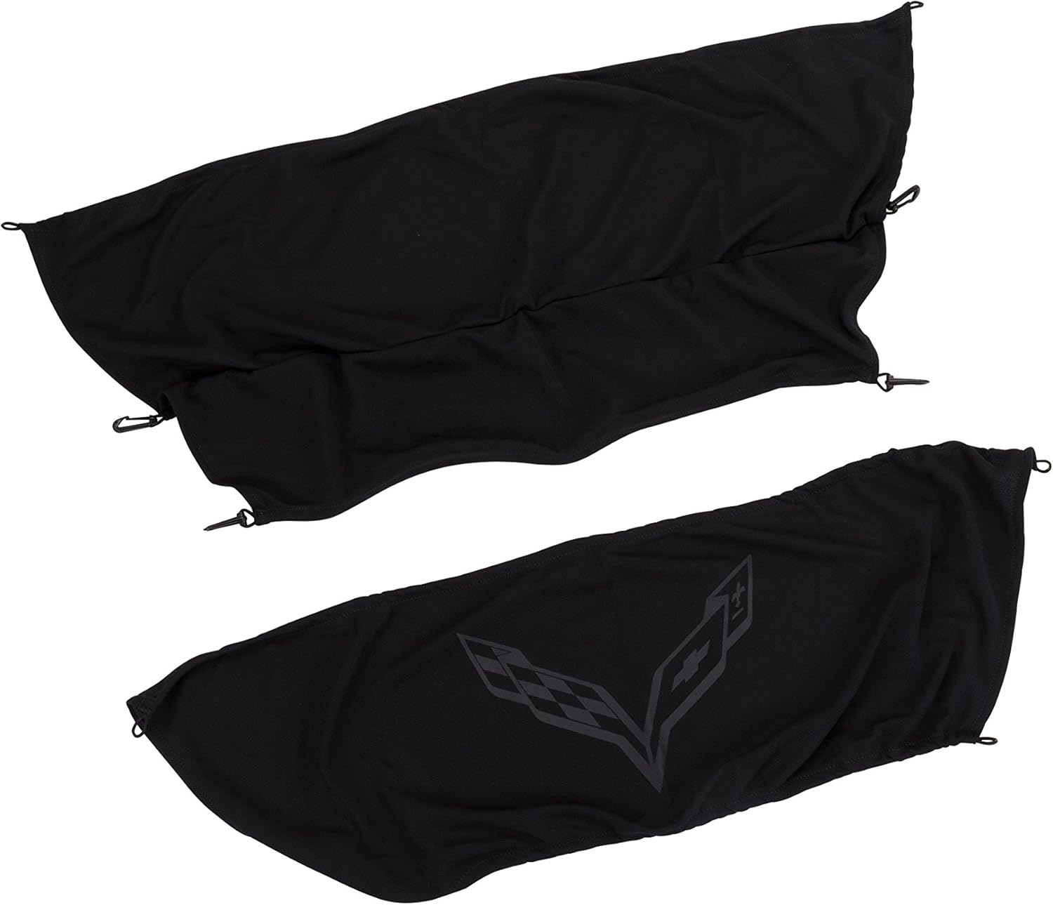 Limited Discount GM Accessories 22952948 Upper and Lower Cargo Shade in Black with Crossed Flags Logo