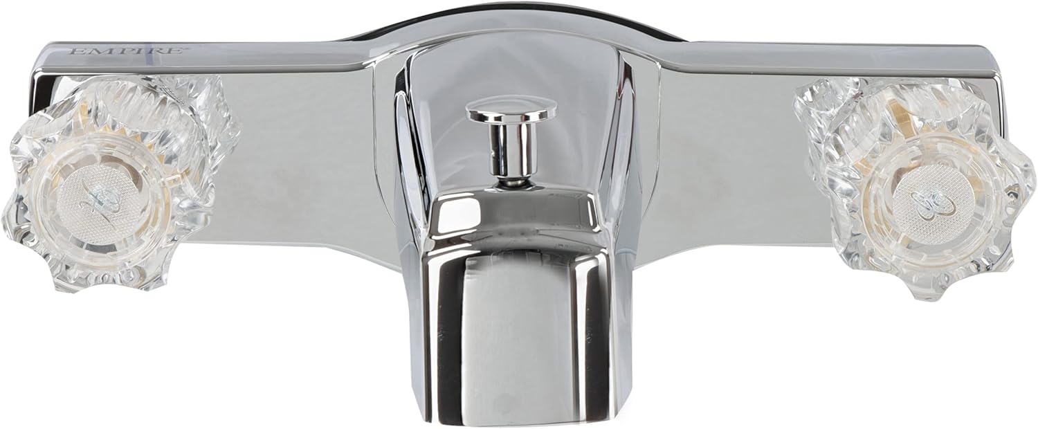Empire Faucets RV Bath Faucet with Diverter 8in Chrome Mobile Home