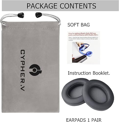 Vista 21 de Dr.DRE - Funda de repuesto para audífonos compatibles con Beats Studio 2.0 y Studio 3.0 para audífonos sobre la oreja, 1 par (rojo vino)