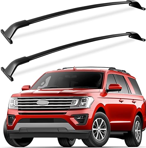 Vista 10 de KINGGERI Barras transversales de techo de 220 libras compatibles con Ford Explorer 2016 2017 2018 2019 (Limited/XLT/Sport/Platinum), barras