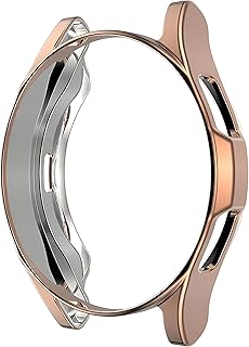 جراب حماية للساعة من مصنوع من بولي يوريثين مقاوم للحرارة باطار نصفي متوافق مع ساعة سامسونج جالاكسي 4 كلاسيك 46 ملم من Next store (روز جولد)