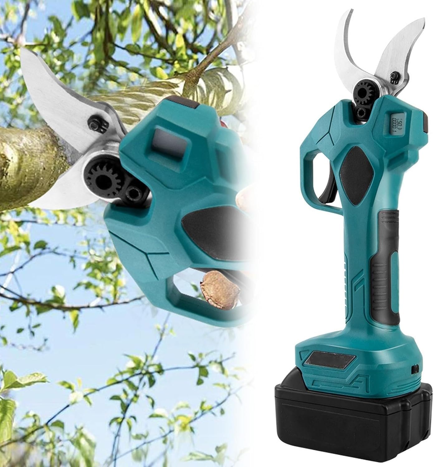 Branches Pruning,Power Supply,Brushless Electric Pruning, Portable Electric Pruning,The Power Prunter Used for Branch Blooming Brush 40mm (B)