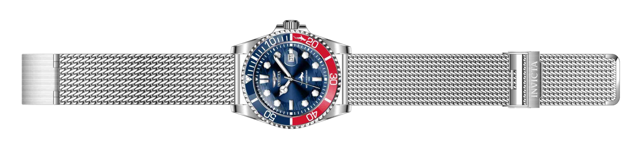 INVICTA Pro Diver Men 43mm Stainless Steel Steel Blue dial PC32 Quartz