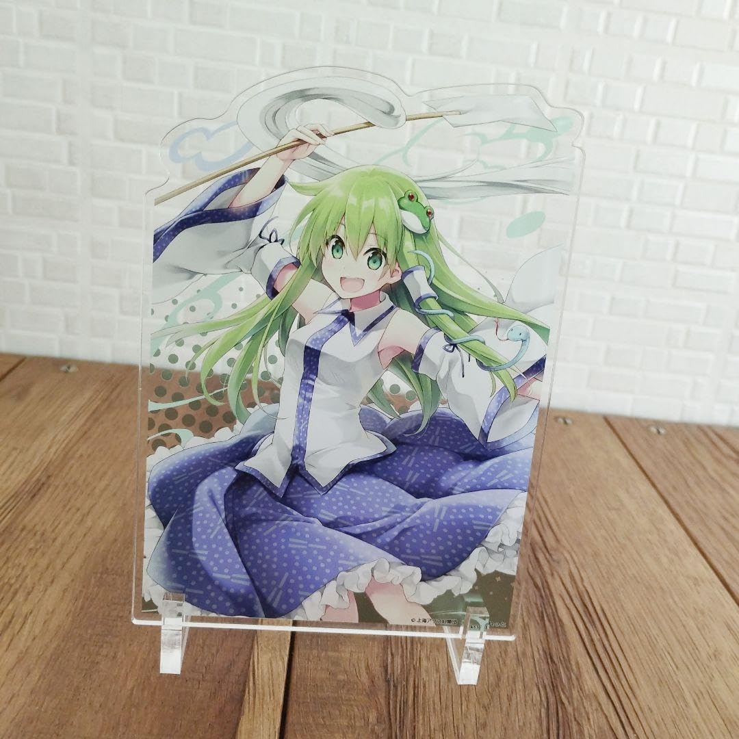 【東方project】東風谷早苗　BIGホログラム缶バッジ　アクリルスタンド 東方アクリルスタンド 東風谷早苗 東方アクリルスタンド 東風谷