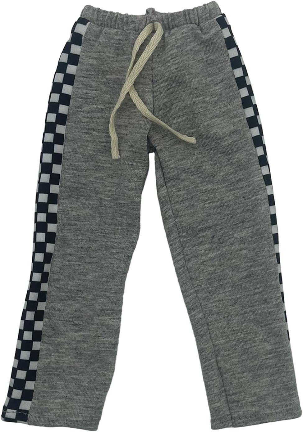 1/6 Sweatpants Miniature Costume Mini Wide Leg Long Pant for 12'' Male Dolls Figure, Gray