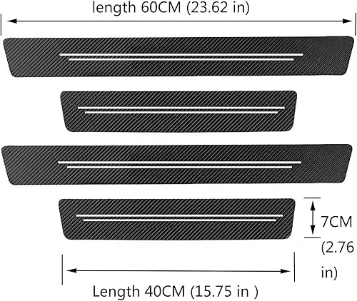 Miniatura 8 de TACOPETS Protector de umbral de puerta, Protección contra arañazos del umbral de puerta (Adecuado para la mayoría de modelos de automóviles), Tiras