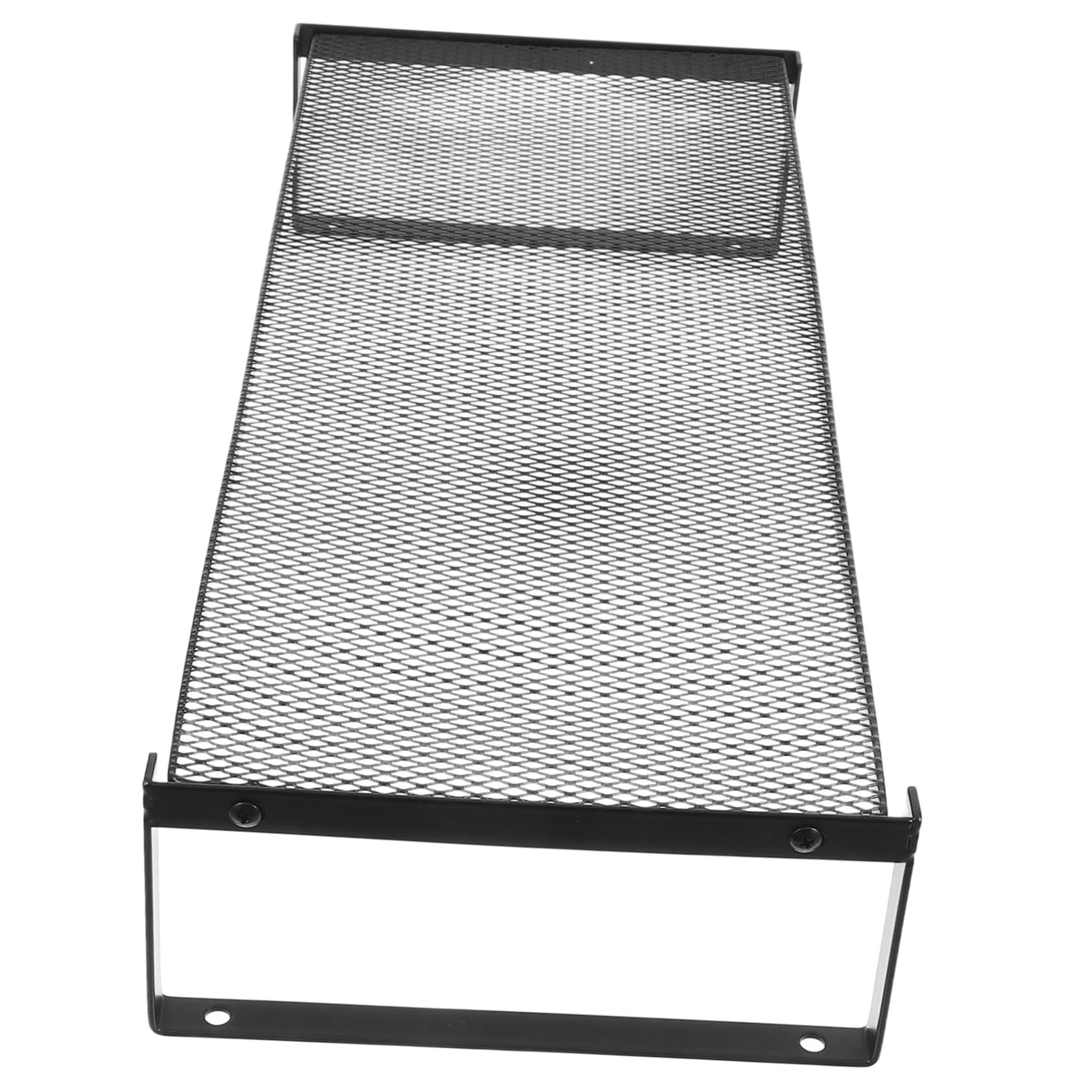 Support d'ordinateur en fer massif noir pour moniteur et bureau design