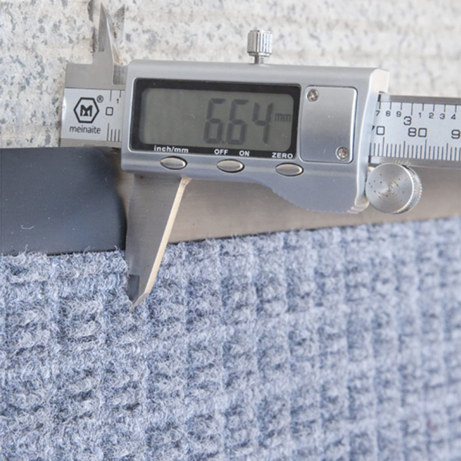Sommer-Fußmatte für den Außenbereich, Flacher Schmutzfänger-Läufer für Garage, Wohnmobil, Heimbüro, 60/80/90/120 cm breite Fußmatten (Farbe: Dunkelgrau, Größe: 80 x 240 cm/31,5 x 94,5 Zoll)