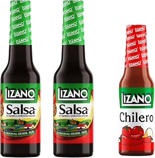 Sabemas Salsa de Vegetales y Especias Bundle 280ml and Spicy Chilero 155 ml Set, Costa Rican Condiment Pack, 2 Bottles Plus 1 Chilero Lizano | 3 PACK