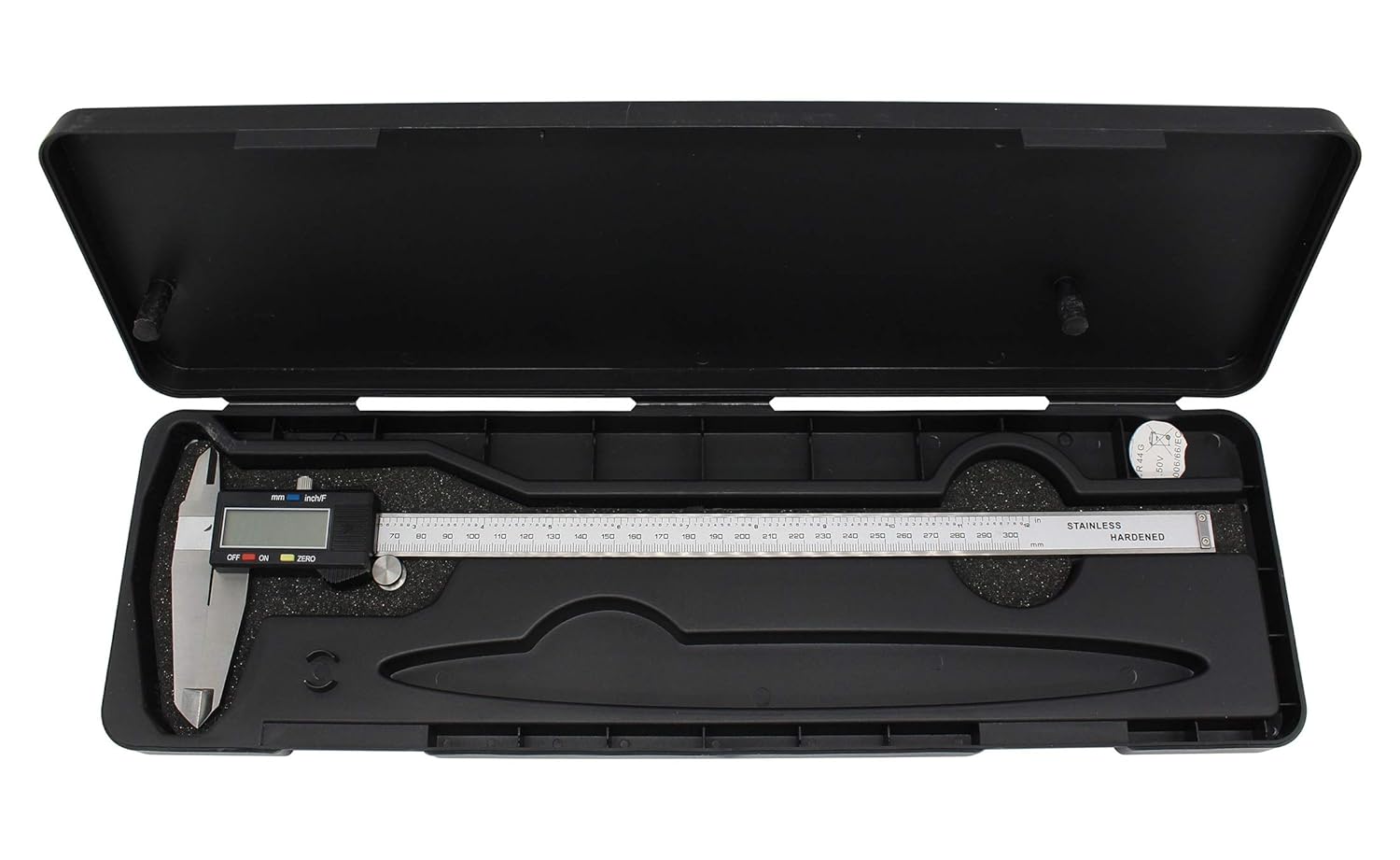 12" / 300mm Digital Caliper with Large LCD Display – Inch/Metric/Fraction Conversion, ±0.0015" Accuracy, Stainless Steel Electronic Vernier Caliper for Professional & DIY Measurement