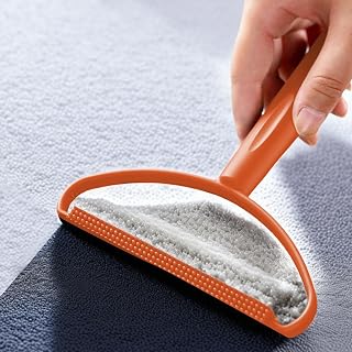 Herramienta de remoción de pelusa de doble cara para ropa, sofá, alfombra, limpieza de residuos con mango ergonómico para el hogar, viajes, lavandería, tapicería