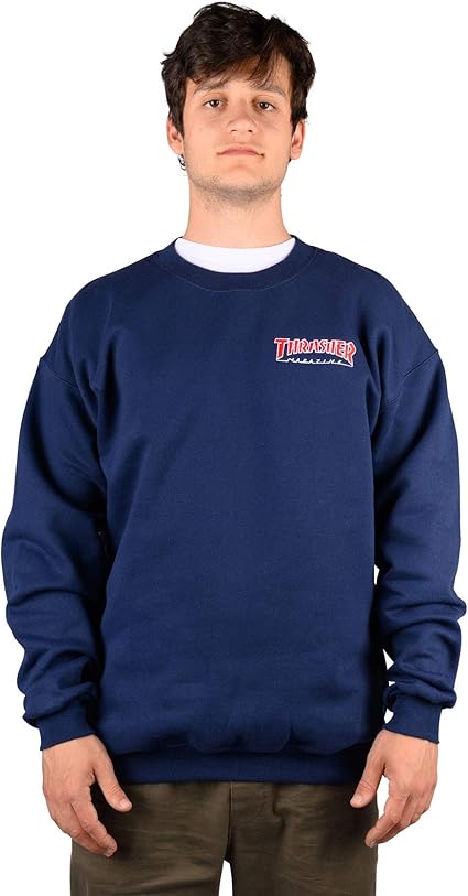 thrasher outlined crewneck