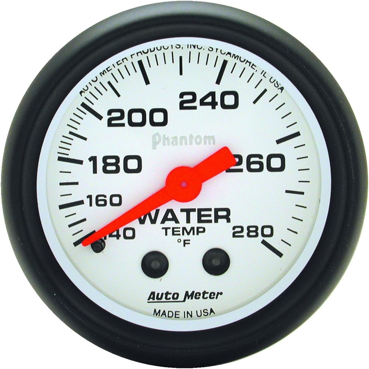 Auto Meter 5731 Phantom Mechanical Water Temperature Gauge