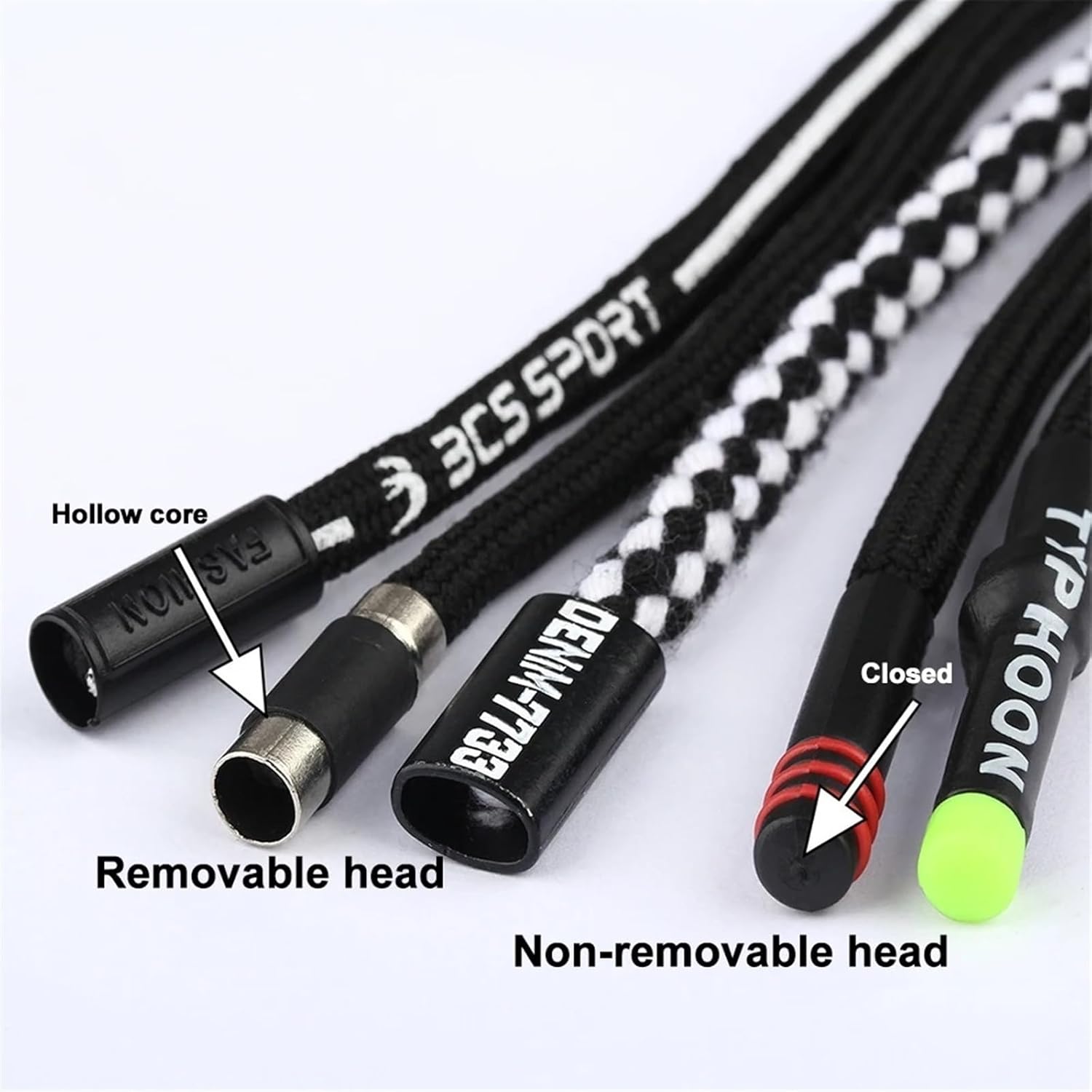 drawstring replacement， Drawstring Cords Metal Head Sports Pants Cotton Rope Belt Hoodies Jackets Coats Accessories(A)