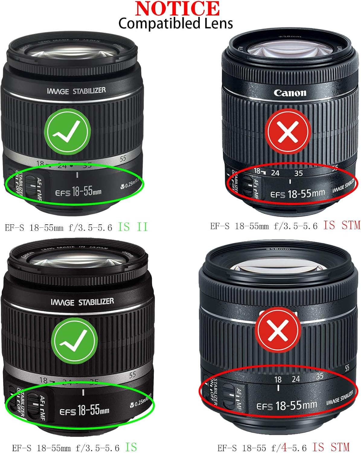 EW-60C Lens Hood for Canon EF-S 18-55mm f/3.5-5.6/ is/is II(Not for is STM),Lens,EF 28-90mm f/4-5.6 III,EF 28-80mm f/3.5-5.6 IV USM,58mm Digital Tulip Flower