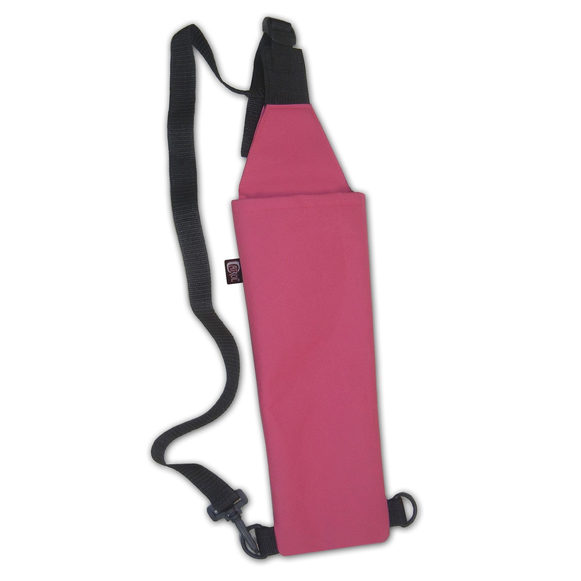 CarolUSA Archery, Hunting Indoor Outdoor Shooting, Target Practicing Nylon Fabric Shoulder Back Arrow Holder, Quiver, Bag. Youth Arrow Quiver (Pink)