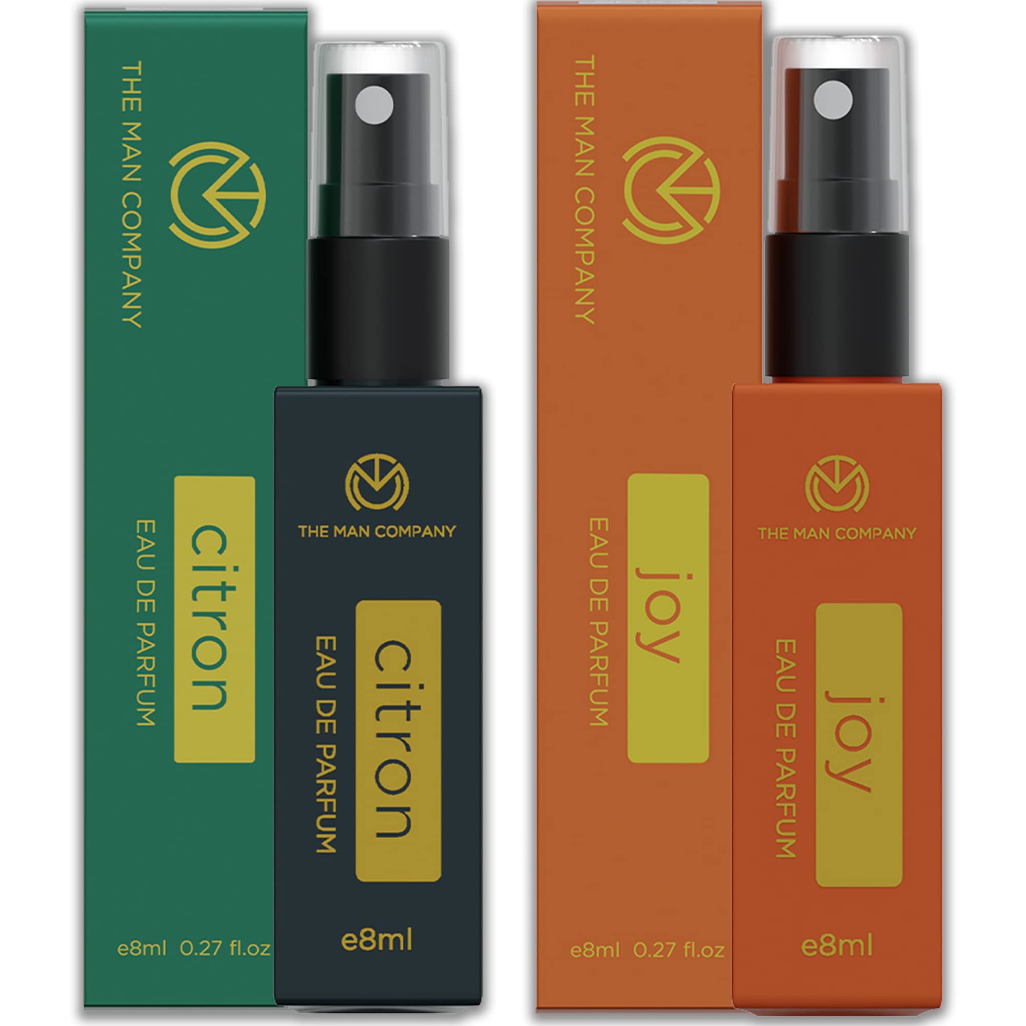 The Man Company Set Of 2 Mini Fragrances | Long Lasting Fragrance | Joy & Citron EDP - 8 ml each-image-35