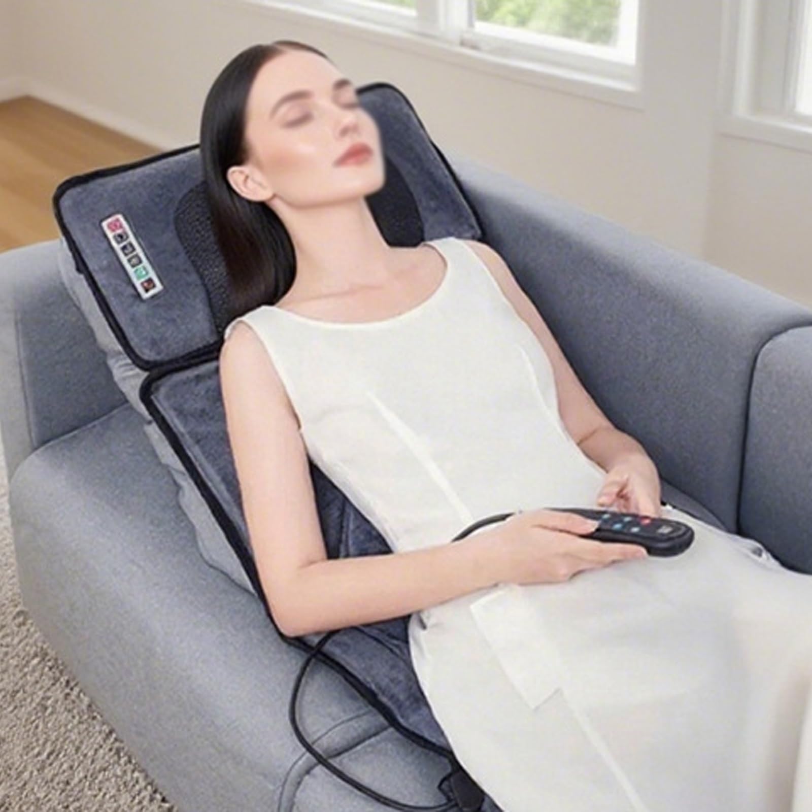 Colchon Masajeador 9 Niveles De Intensidad y Configuraciones Terapia de Calor a Temperatura Constante Colchoneta Masajeadora Cuerpo Entero Ideal para Sofás y Oficinas