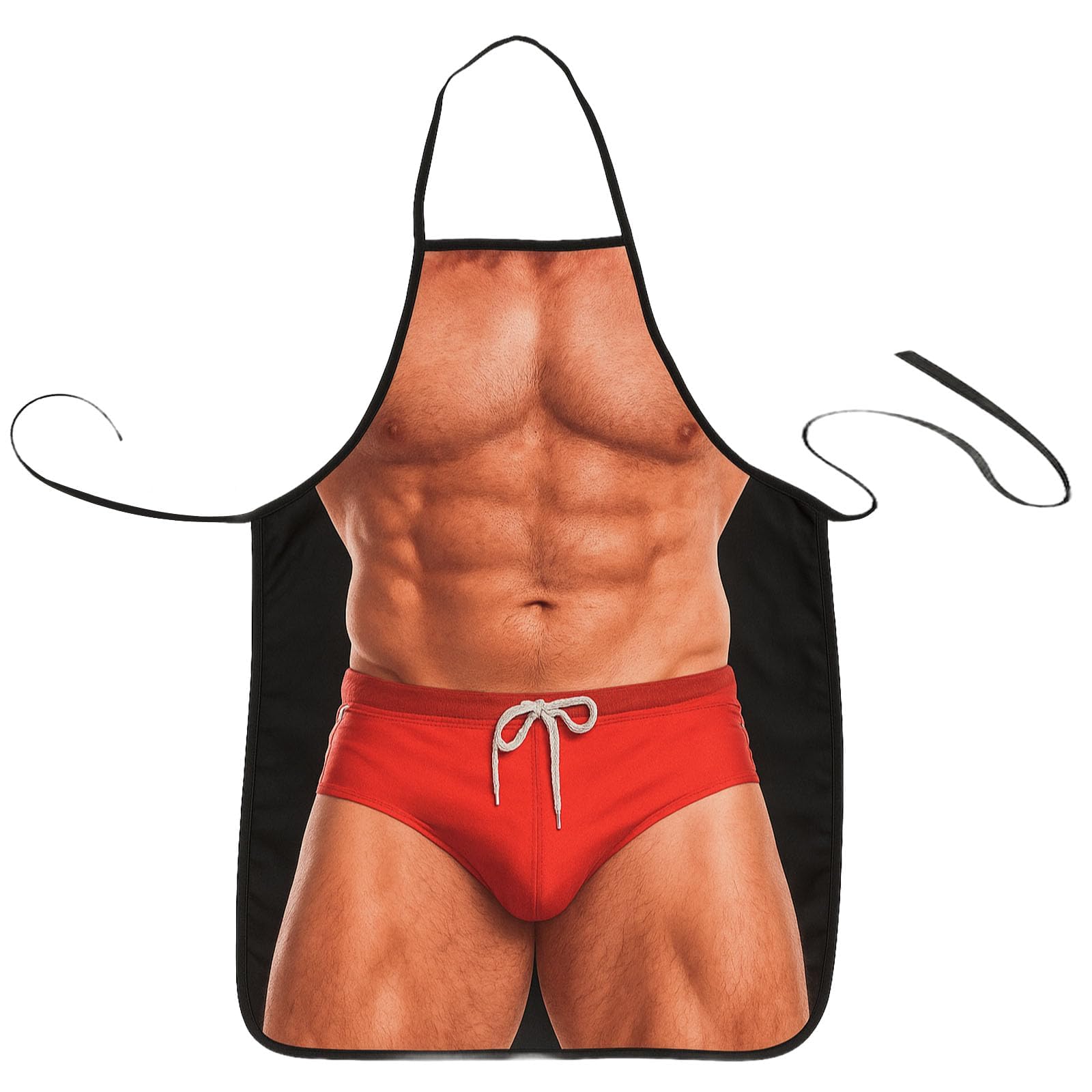 Zywq Men's Red Funny Aprons For Gag Grilling Apron For Wo Kitchen Cooking Outdoor Party Barbecue