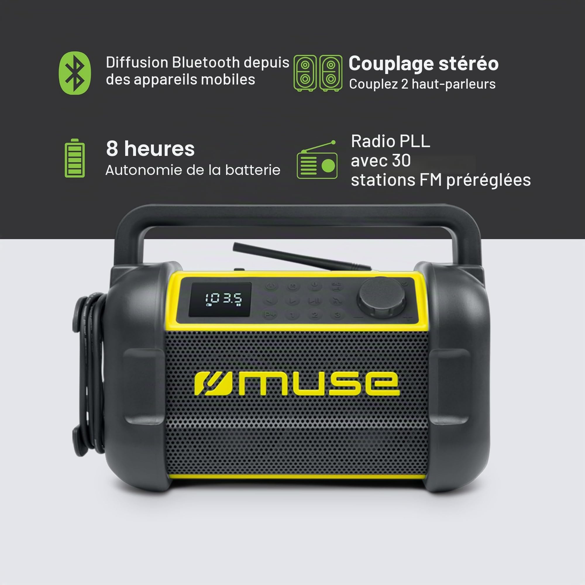 MUSE Radio M-928BTY